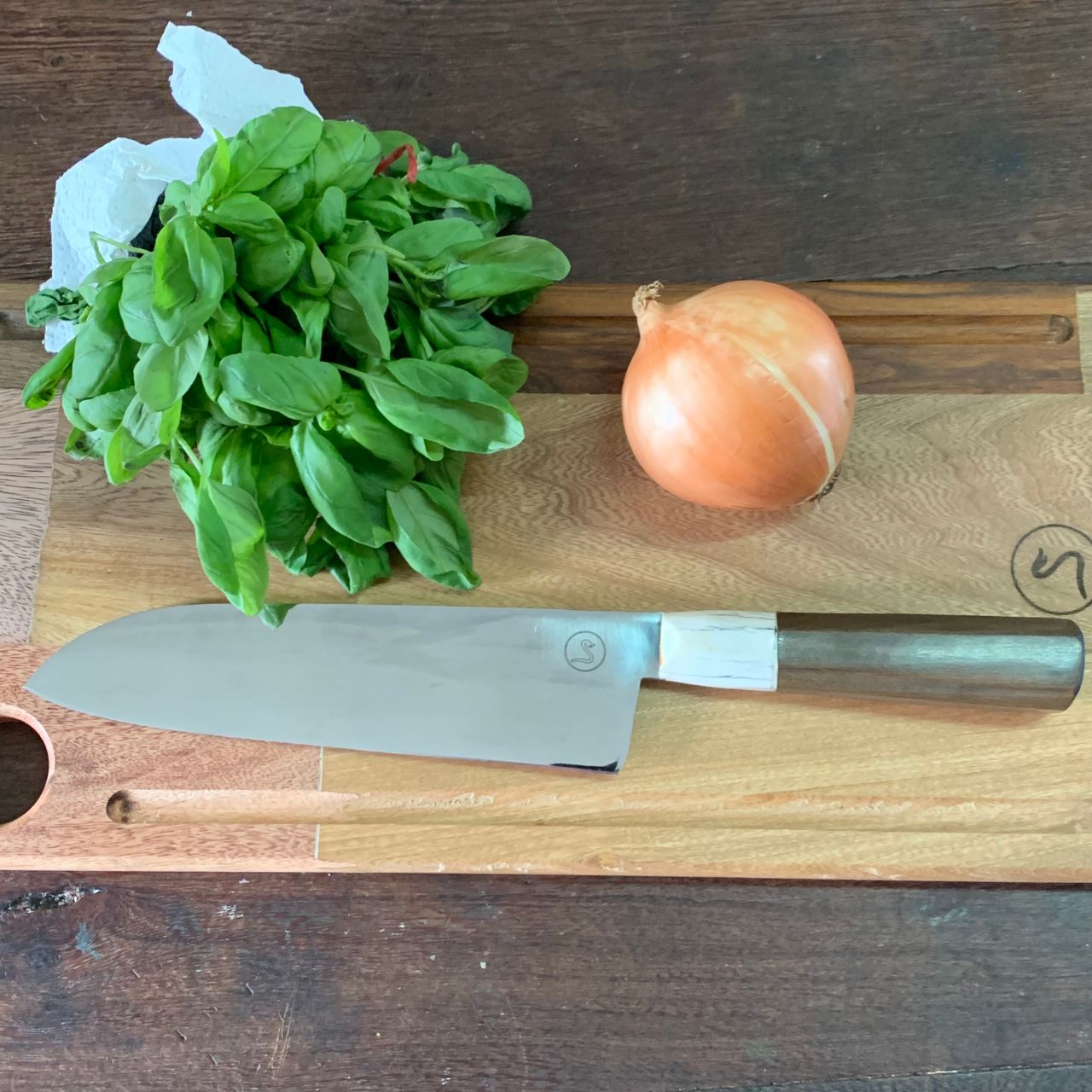 Santoku Naja en uso
